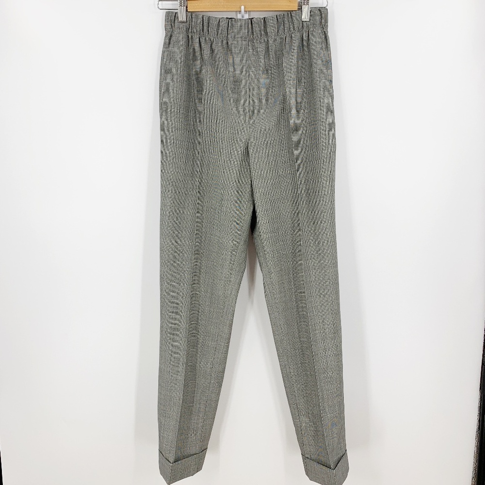 Helmut Lang Pull On Wool Cuffed Suit Pant Sz 4